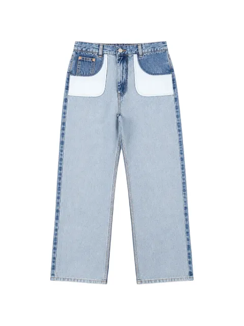 MM6 Maison Margiela Kids panelled straight-leg jeans
