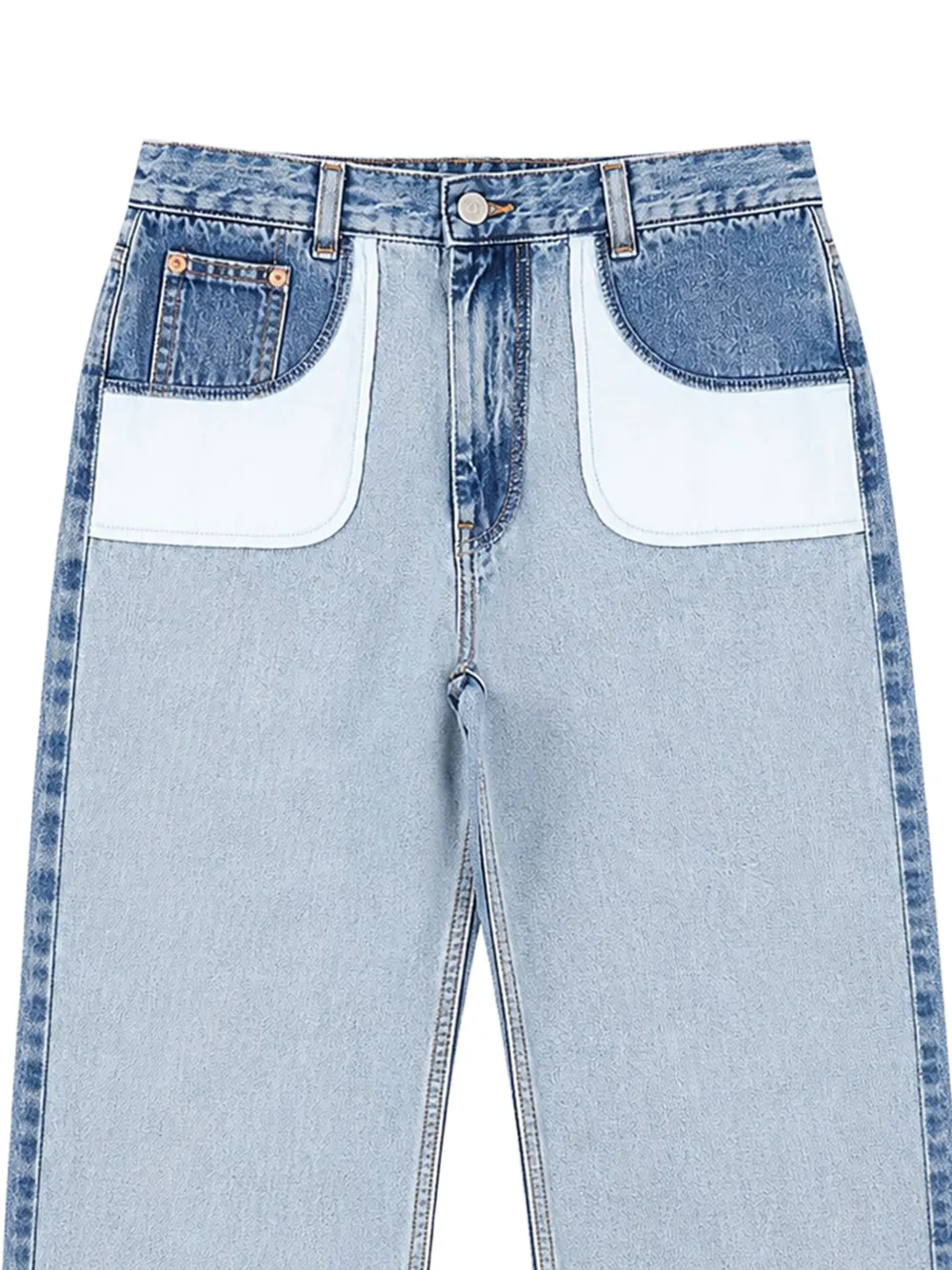 MM6 Maison Margiela Kids Straight jeans Blauw