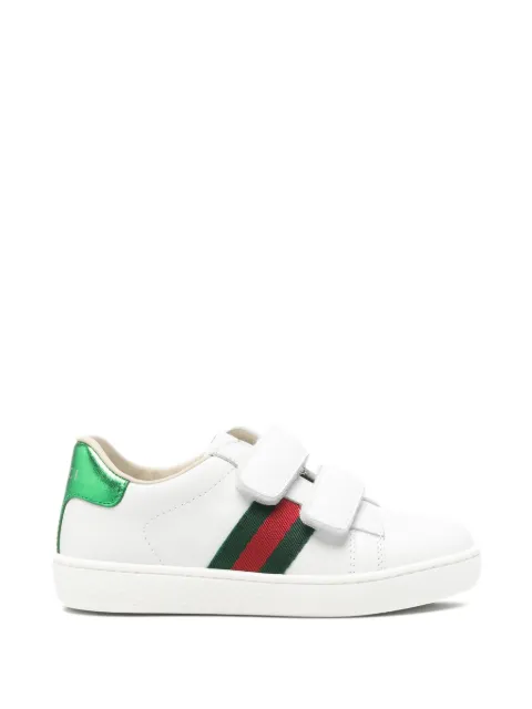Gucci Kids Web-stripe touch-strap sneakers