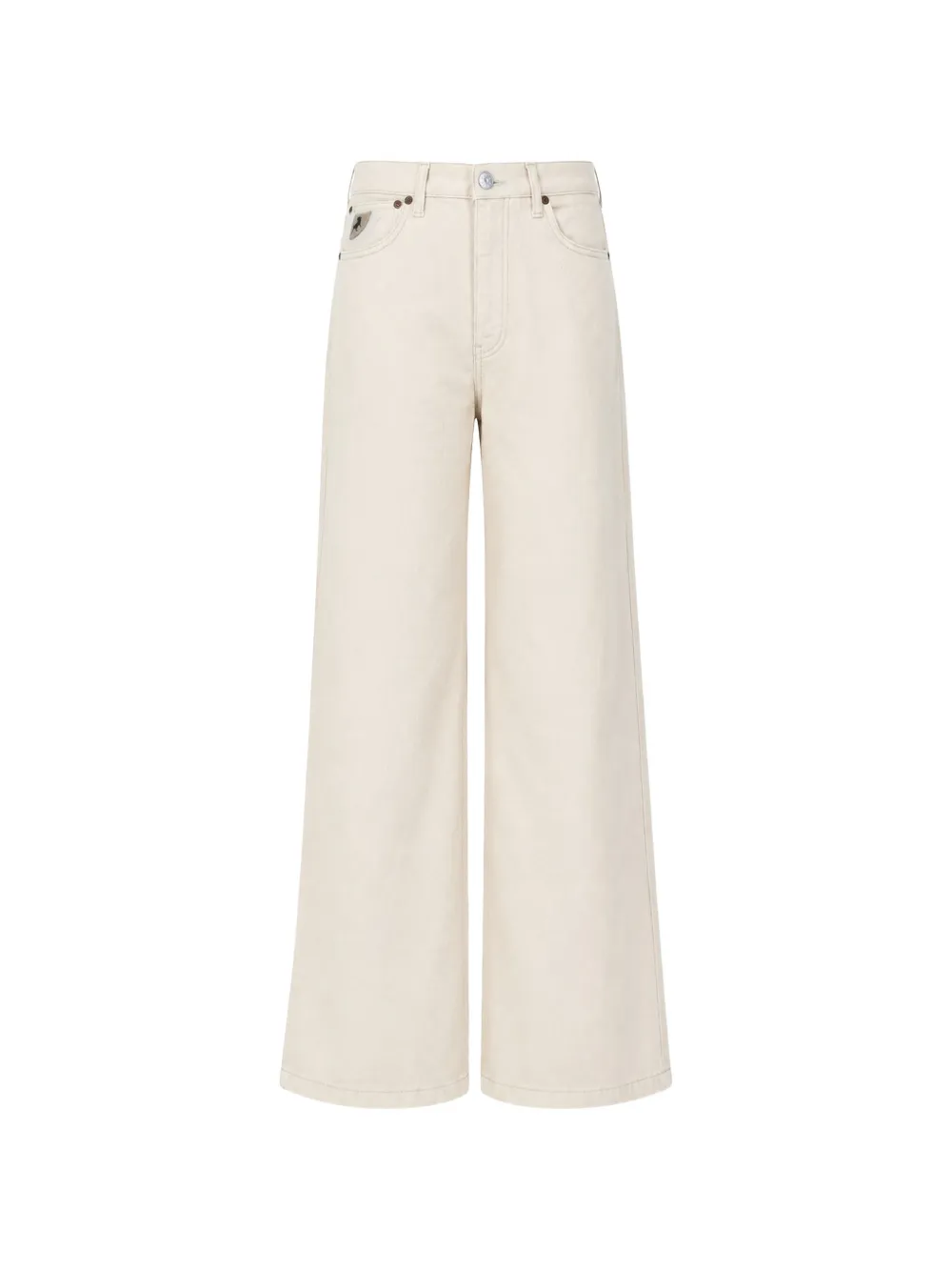 Iois Wide-leg Jeans In Neutrals