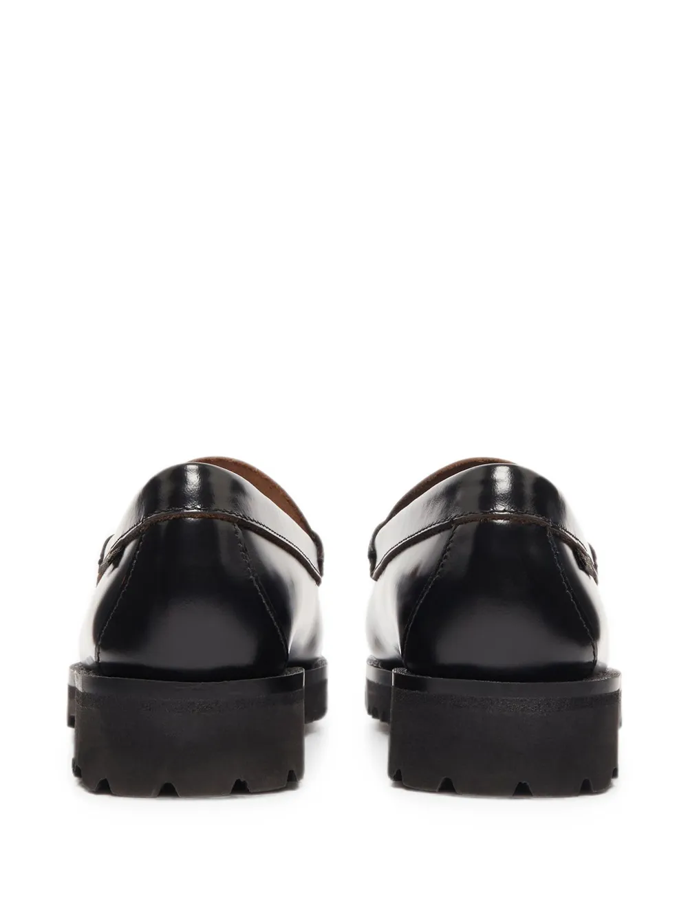 G.H.Bass Easy Weejuns leopard-print loafers Zwart