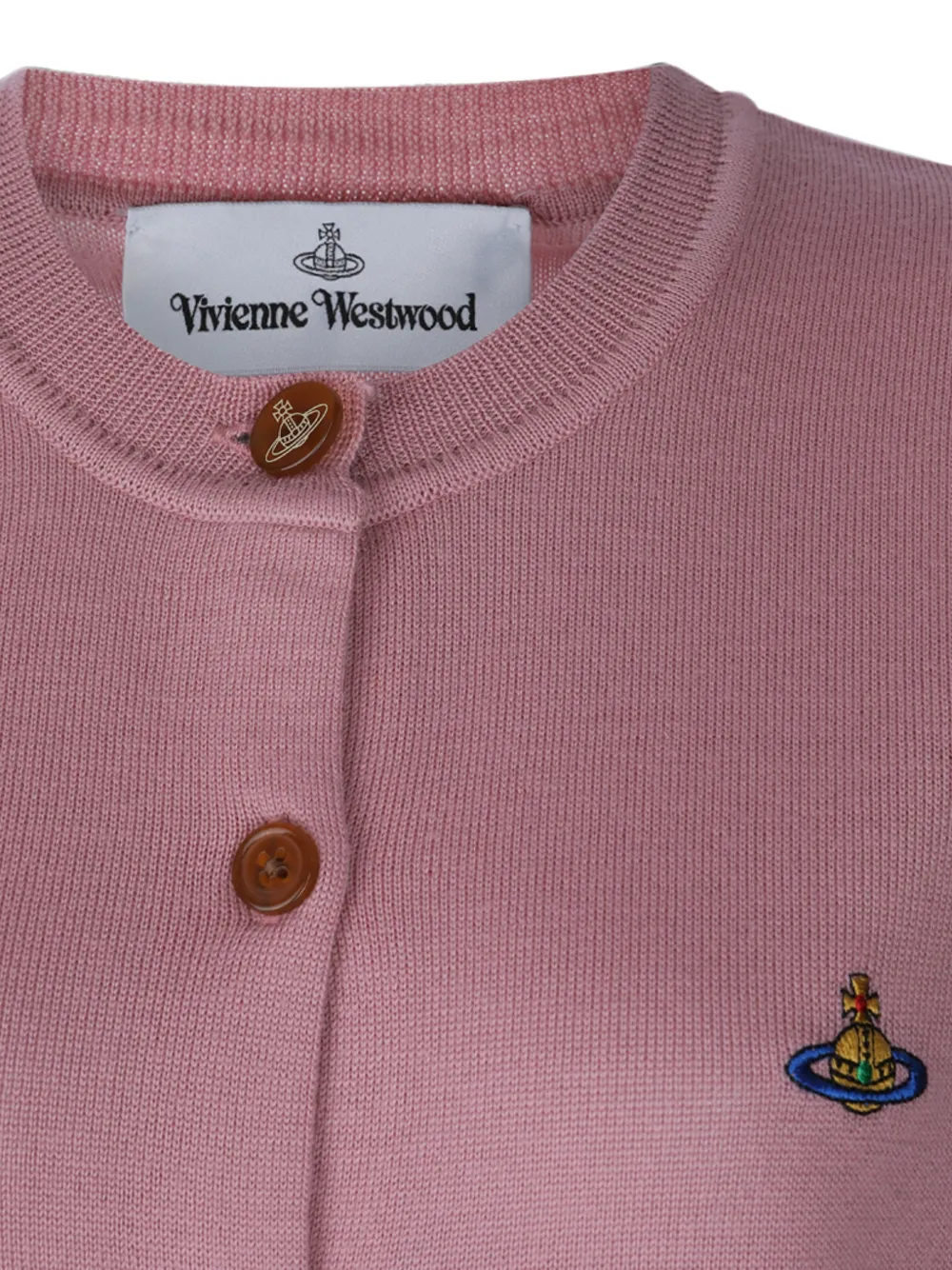 Vivienne Westwood Vest met geborduurde Orb en knopen Roze
