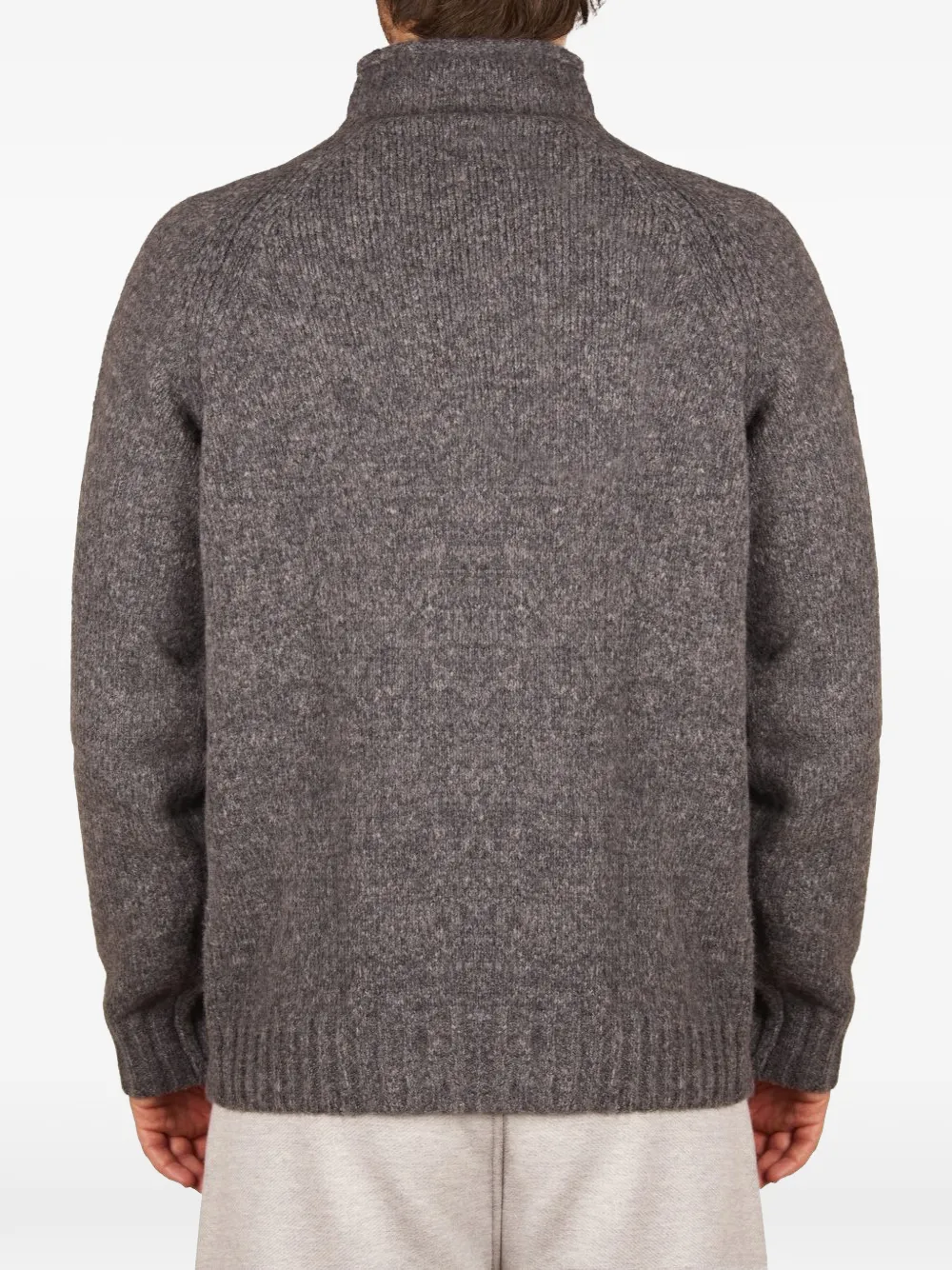 Roberto Collina high-neck raglan-sleeve sweater Grijs