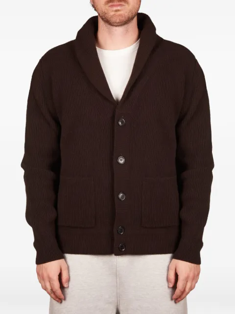 Roberto Collina shawl-collar ribbed-knit cardigan