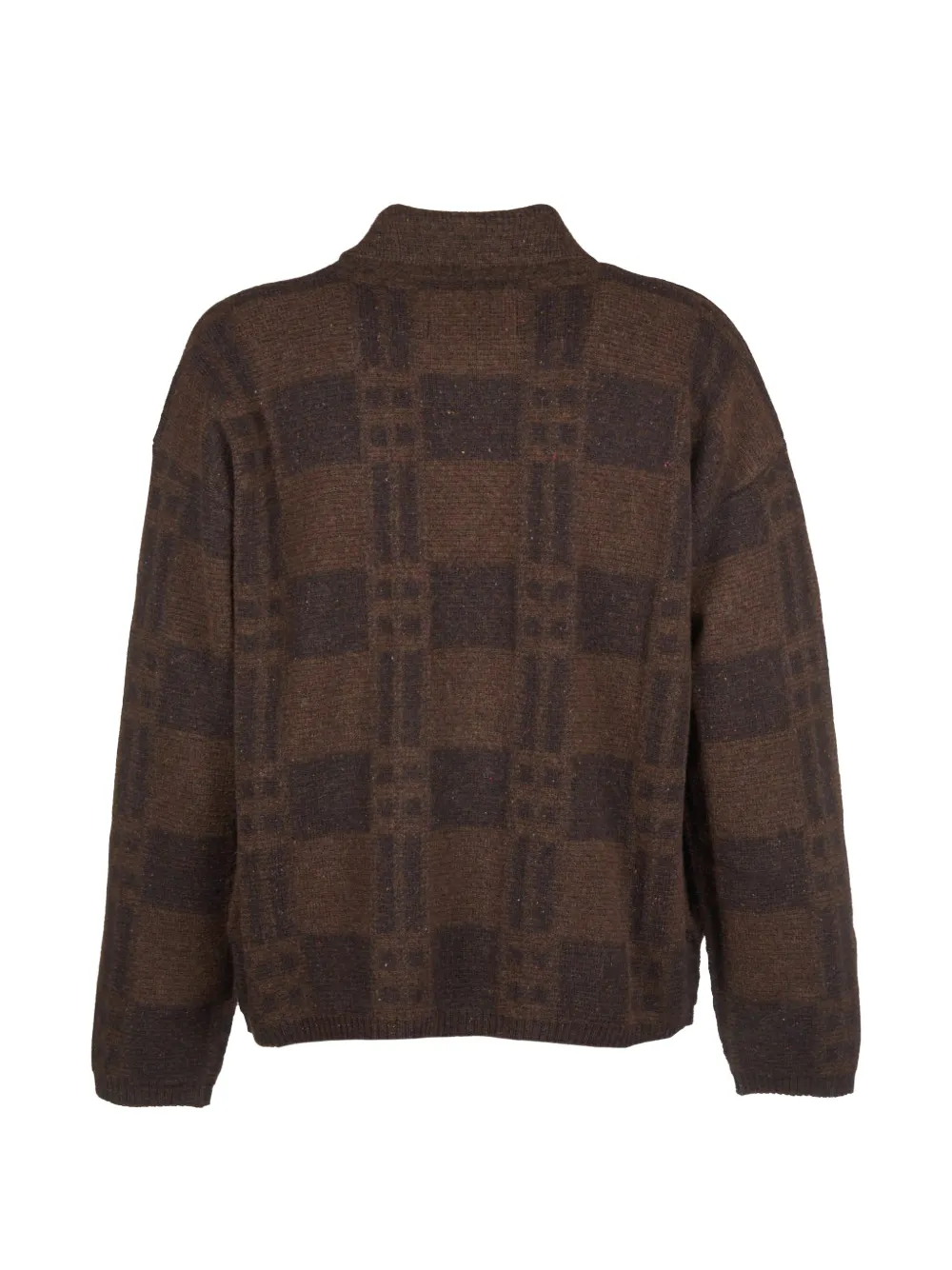 Roberto Collina check-pattern button-up overshirt Bruin