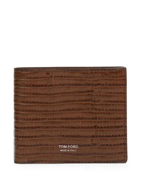 TOM FORD Portafoglio con effetto lucertola