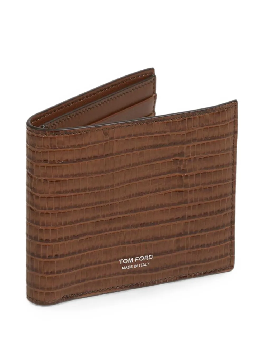 TOM FORD lizard-effect leather wallet Bruin
