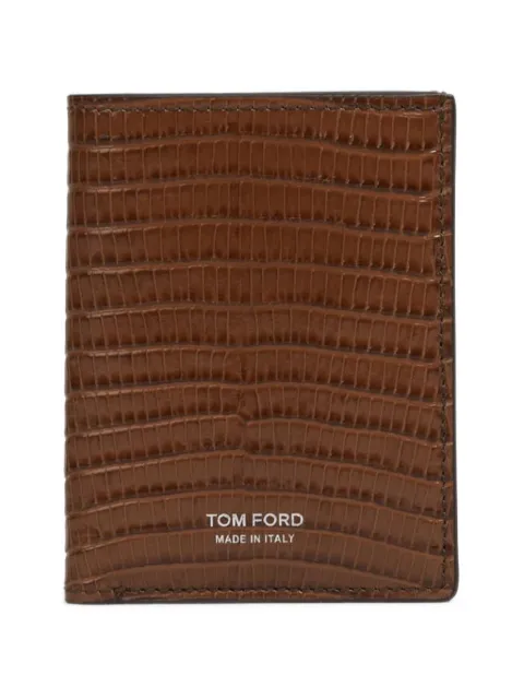TOM FORD lizard-effect card holder