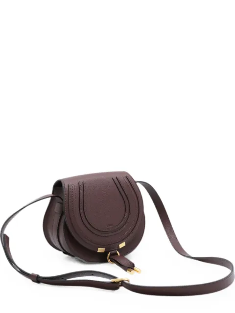 Chloé small Marcie saddle bag in grained leather