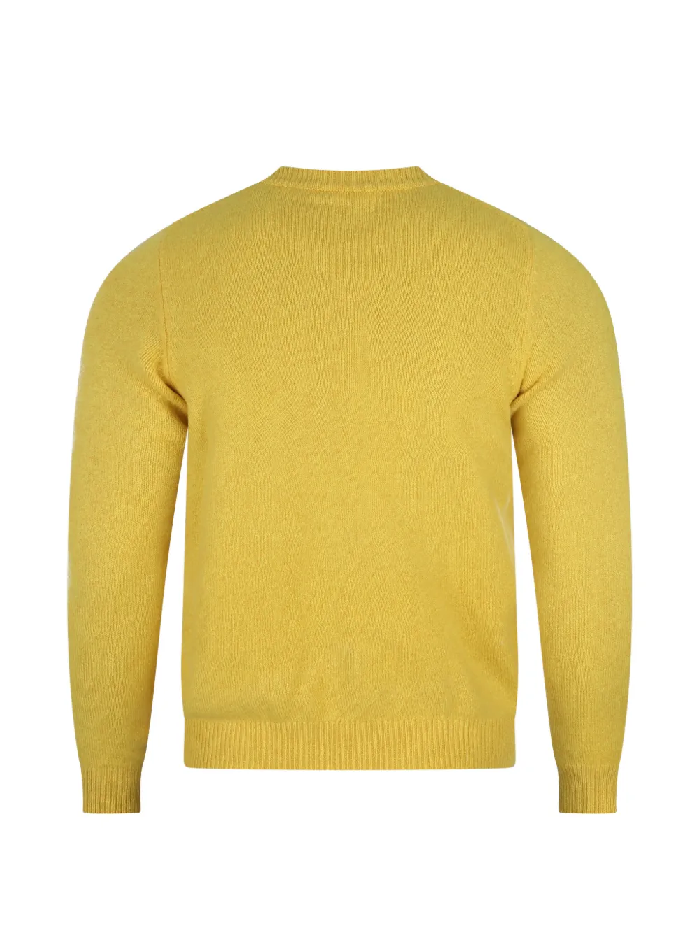 Jil Sander Trui met ronde hals en geribbelde afwerking Geel