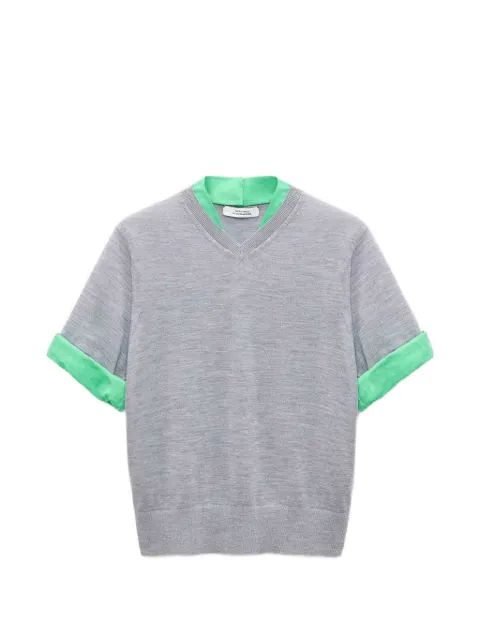 Dorothee Schumacher layered-effect V-neck T-shirt