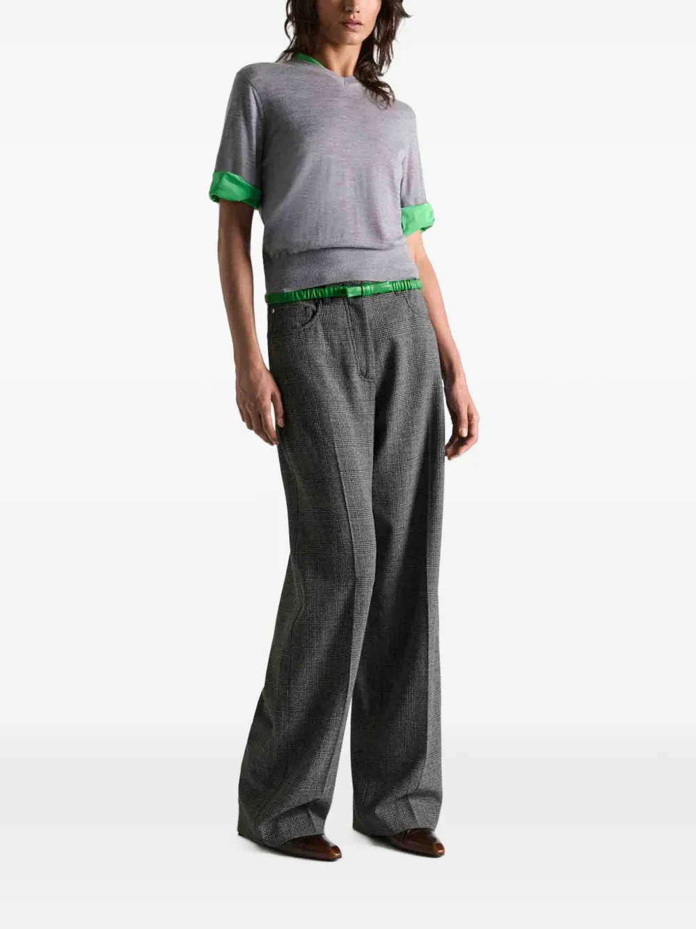 Dorothee Schumacher T-shirt met gelaagd effect en V-hals Grijs