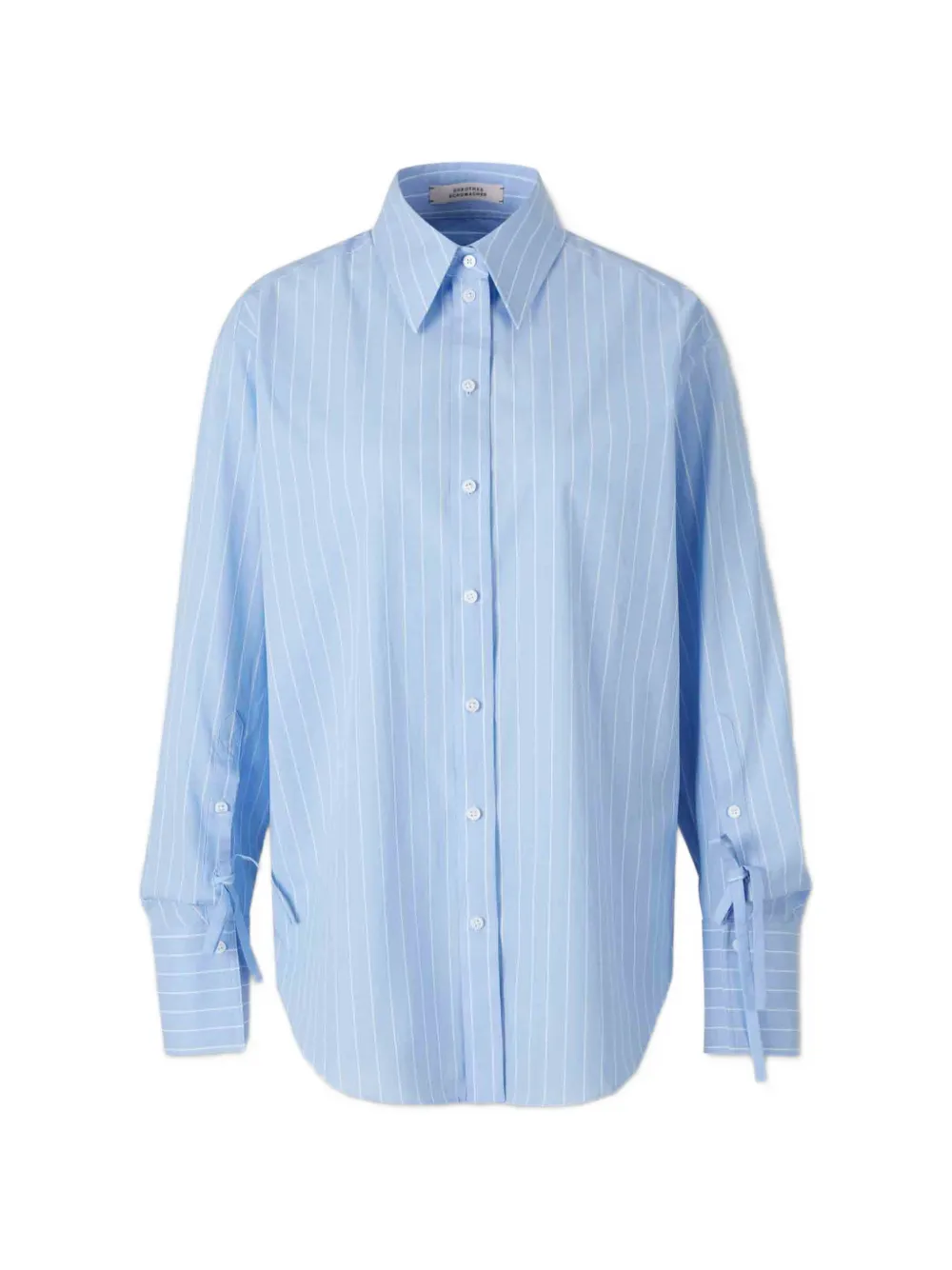 Dorothee Schumacher striped tie-detail shirt - Blau