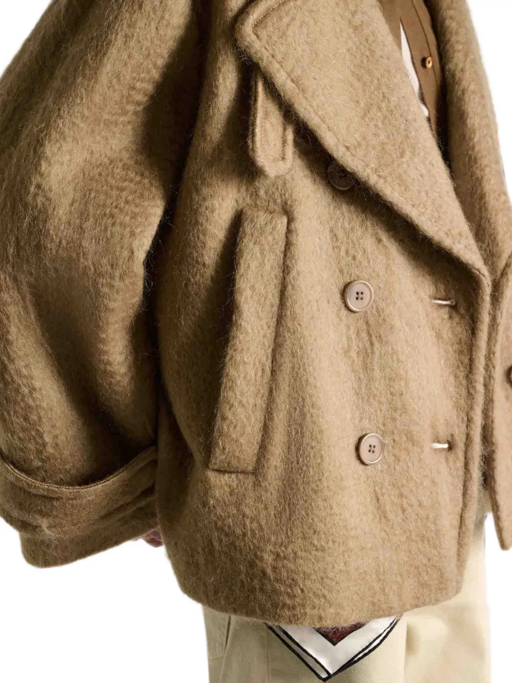 Dorothee Schumacher Urban Attraction jas met dubbele rij knopen Beige