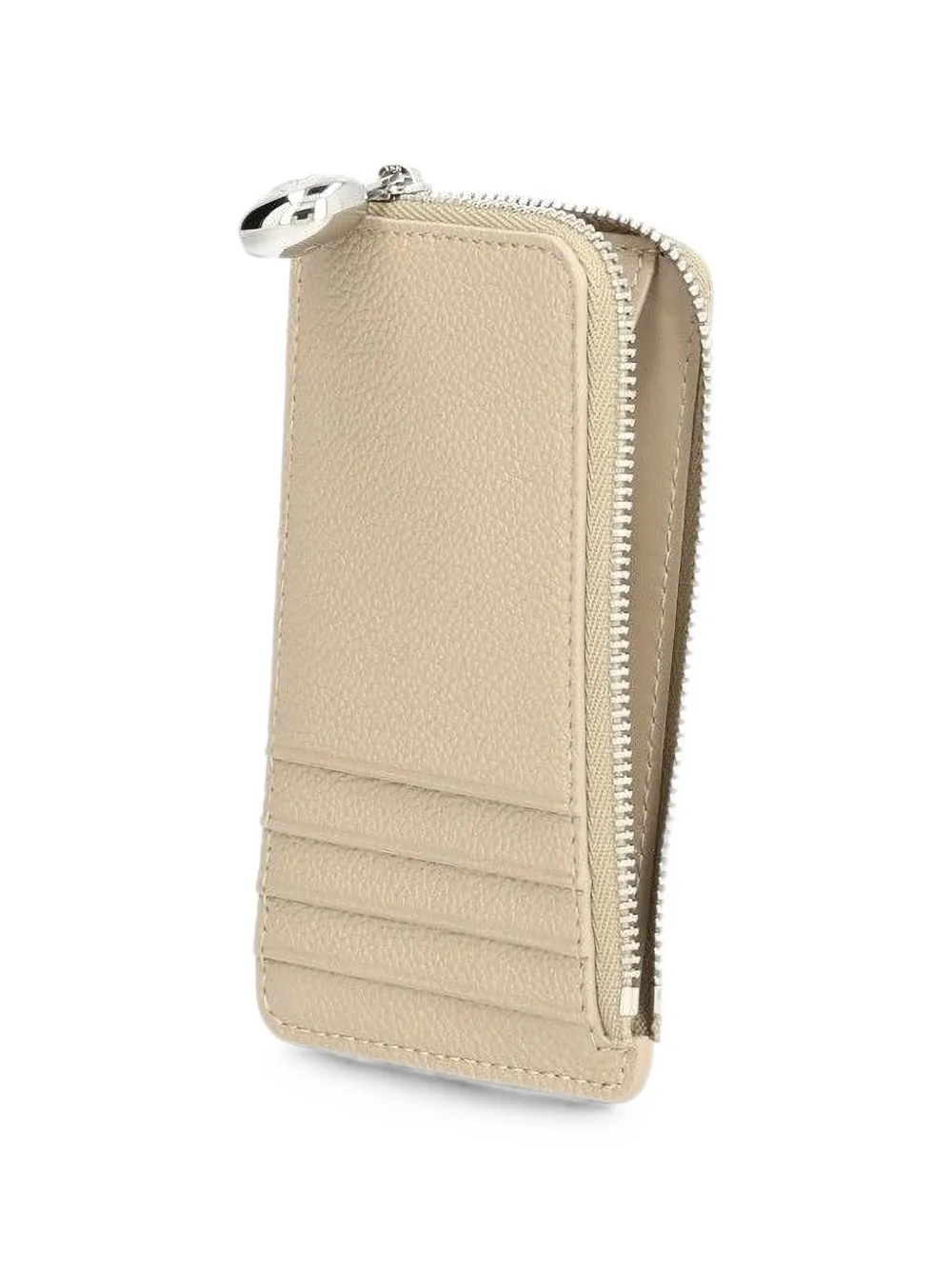 LOEWE Pasjeshouder van bewerkt kalfsleer Beige