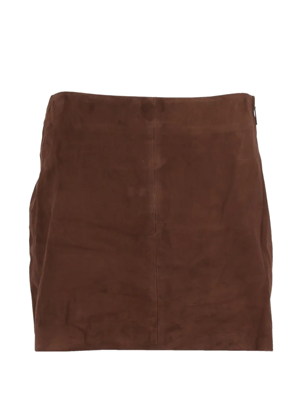 Arma Melody suede mini skirt - Marrone