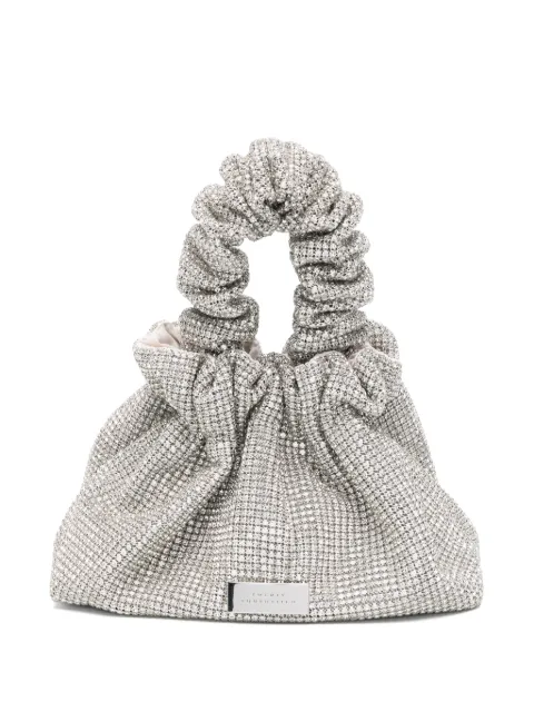 TWENTY FOURHAITCH Bolsa tote Angel Aura franzida com cristais