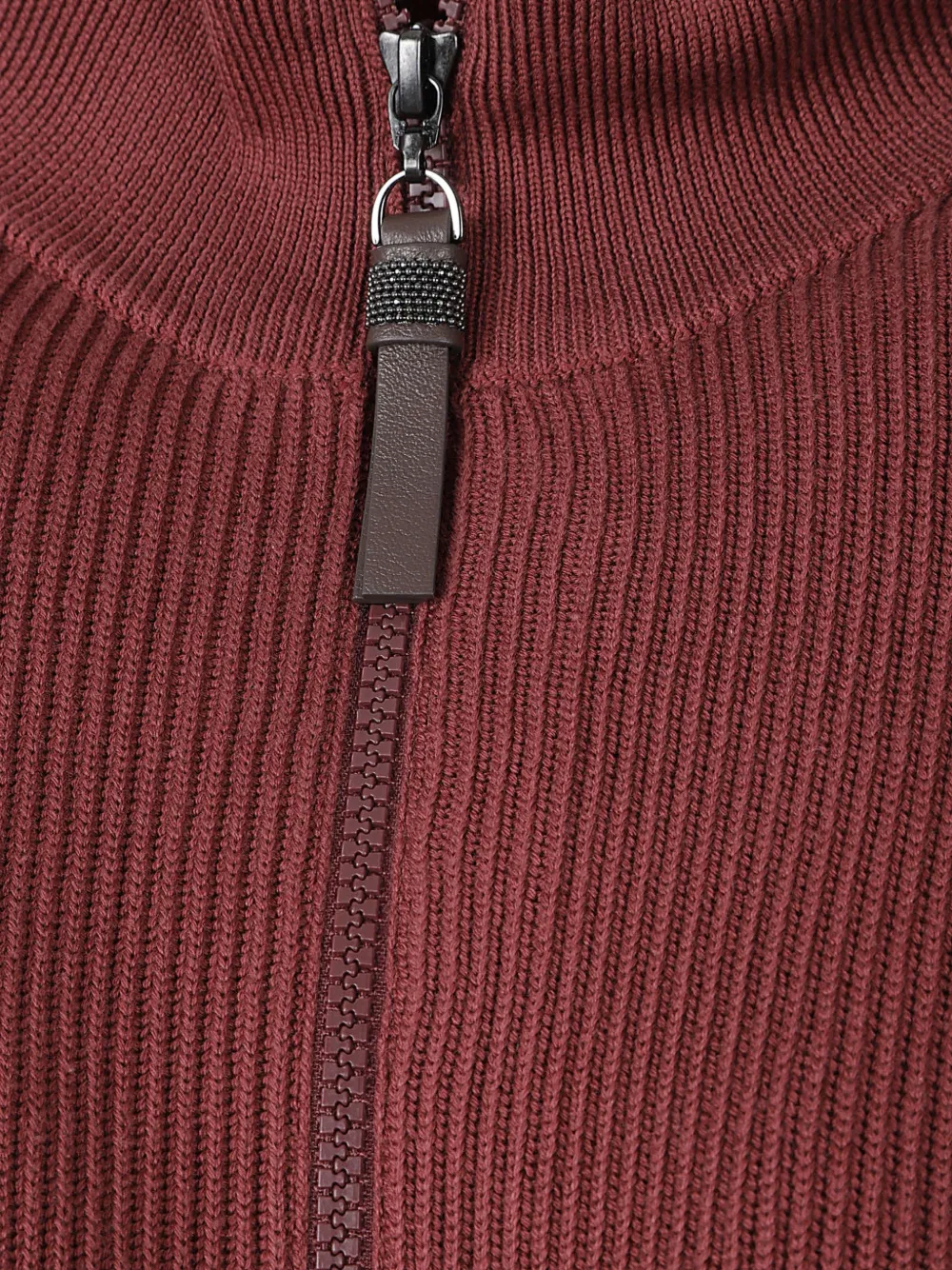 Brunello Cucinelli Ribgebreid vest Rood