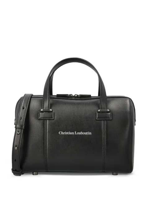 Christian Louboutin logo-print leather tote bag