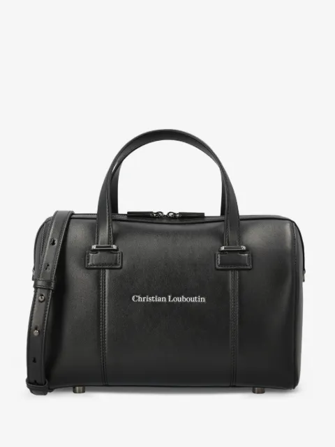 Christian Louboutin logo-print leather tote bag