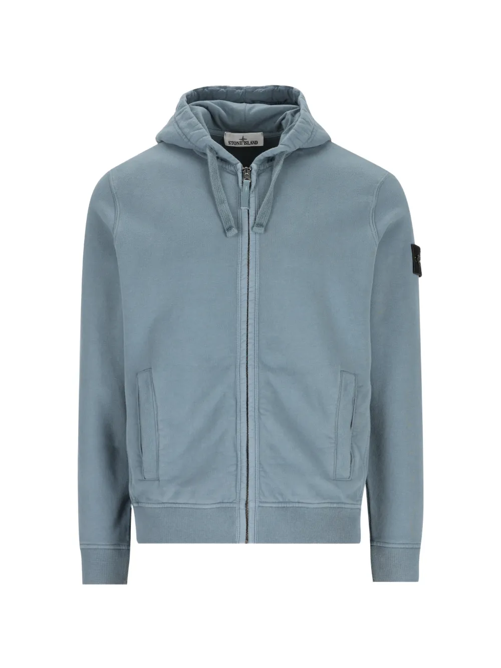 Stone Island 6100067 brushed organic cotton fleece sweatshirt - Blau