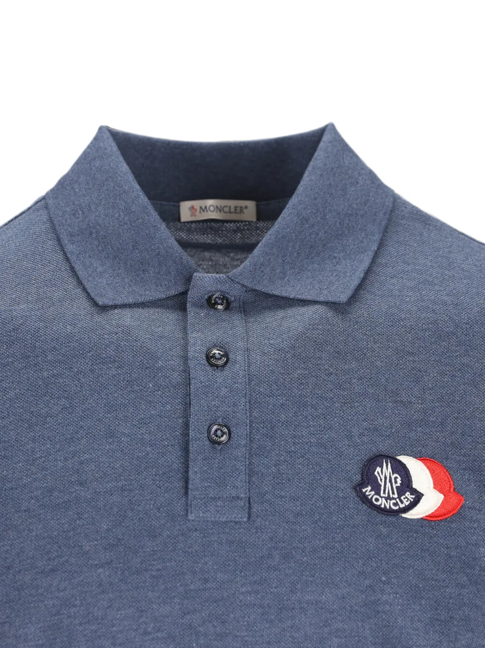 Moncler Katoenen poloshirt Blauw