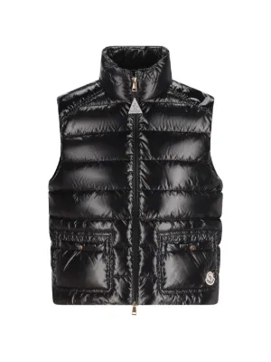 Moncler Ghany Padded Down Gilet | Black | FARFETCH