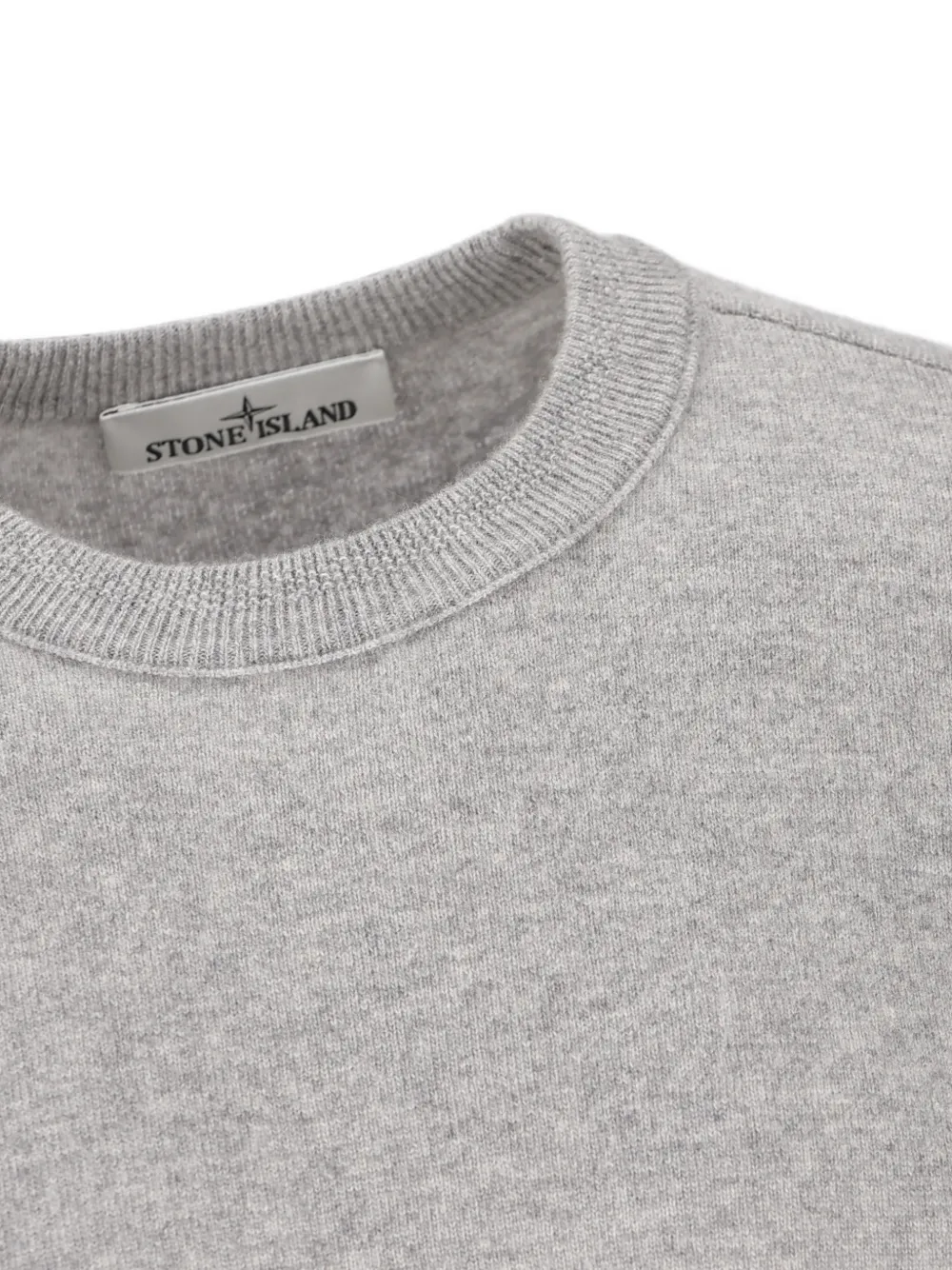 Stone Island Sweater met logopatch Grijs
