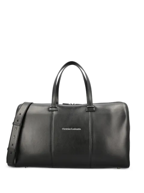 Christian Louboutin logo-print leather duffle bag