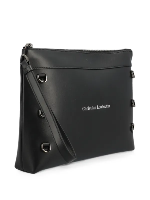 Christian Louboutin Kosmica Clutch Bag | Black | FARFETCH