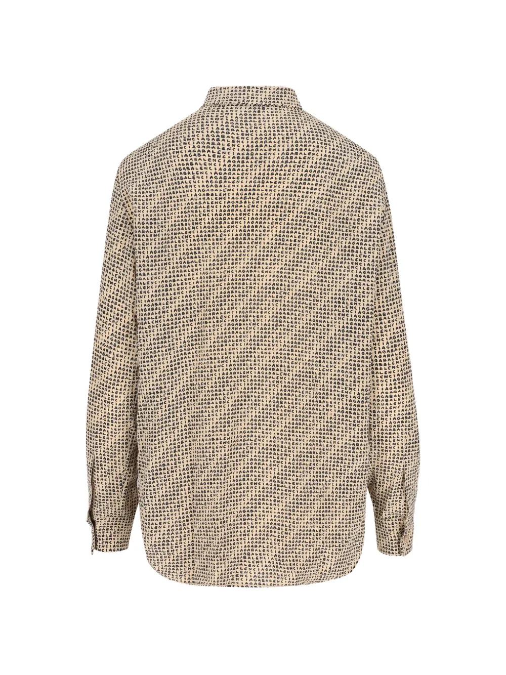 Balenciaga Blouse met monogram Beige