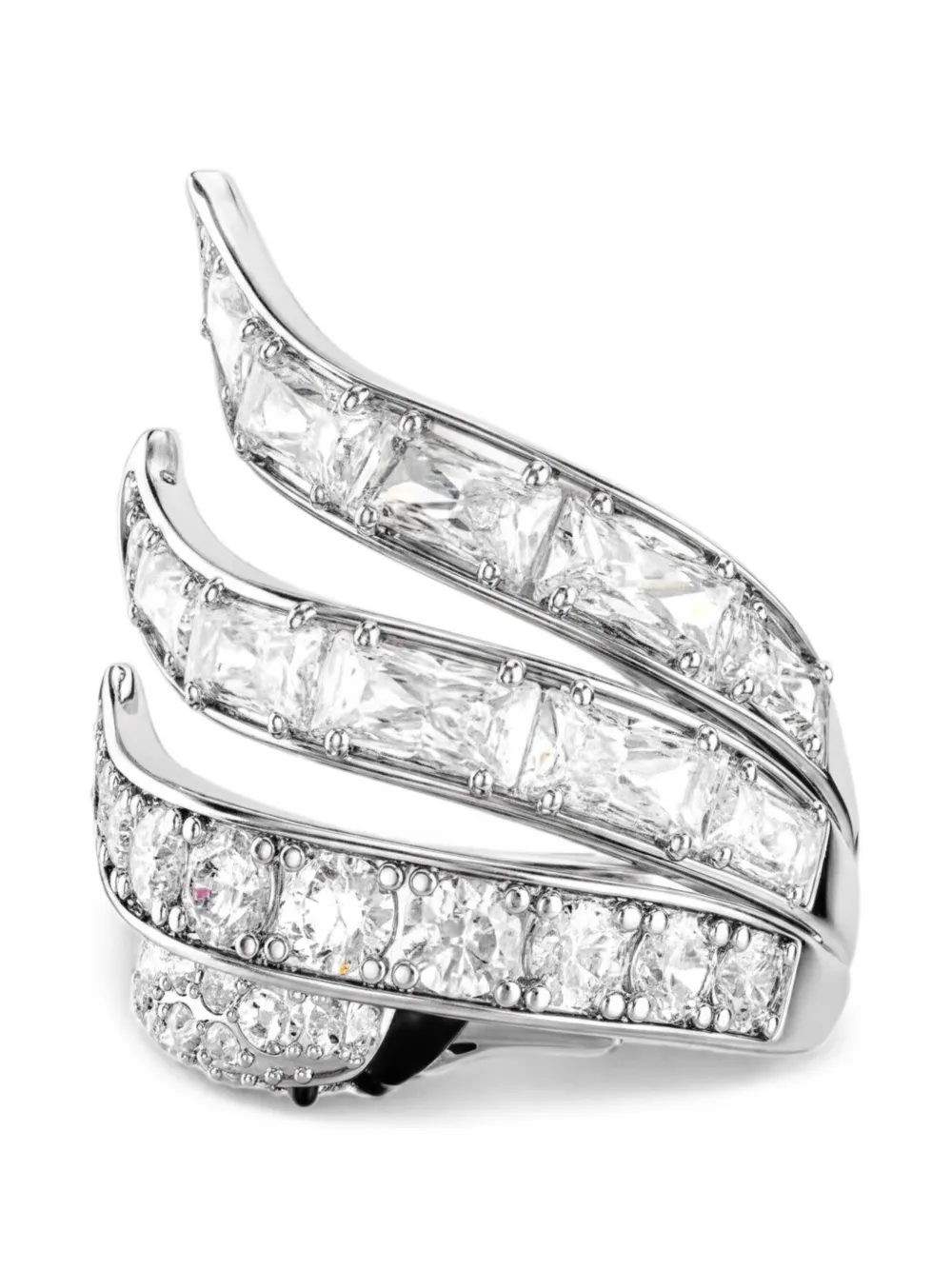 Swarovski Vienna crystal-embellished wrap ring - Silber