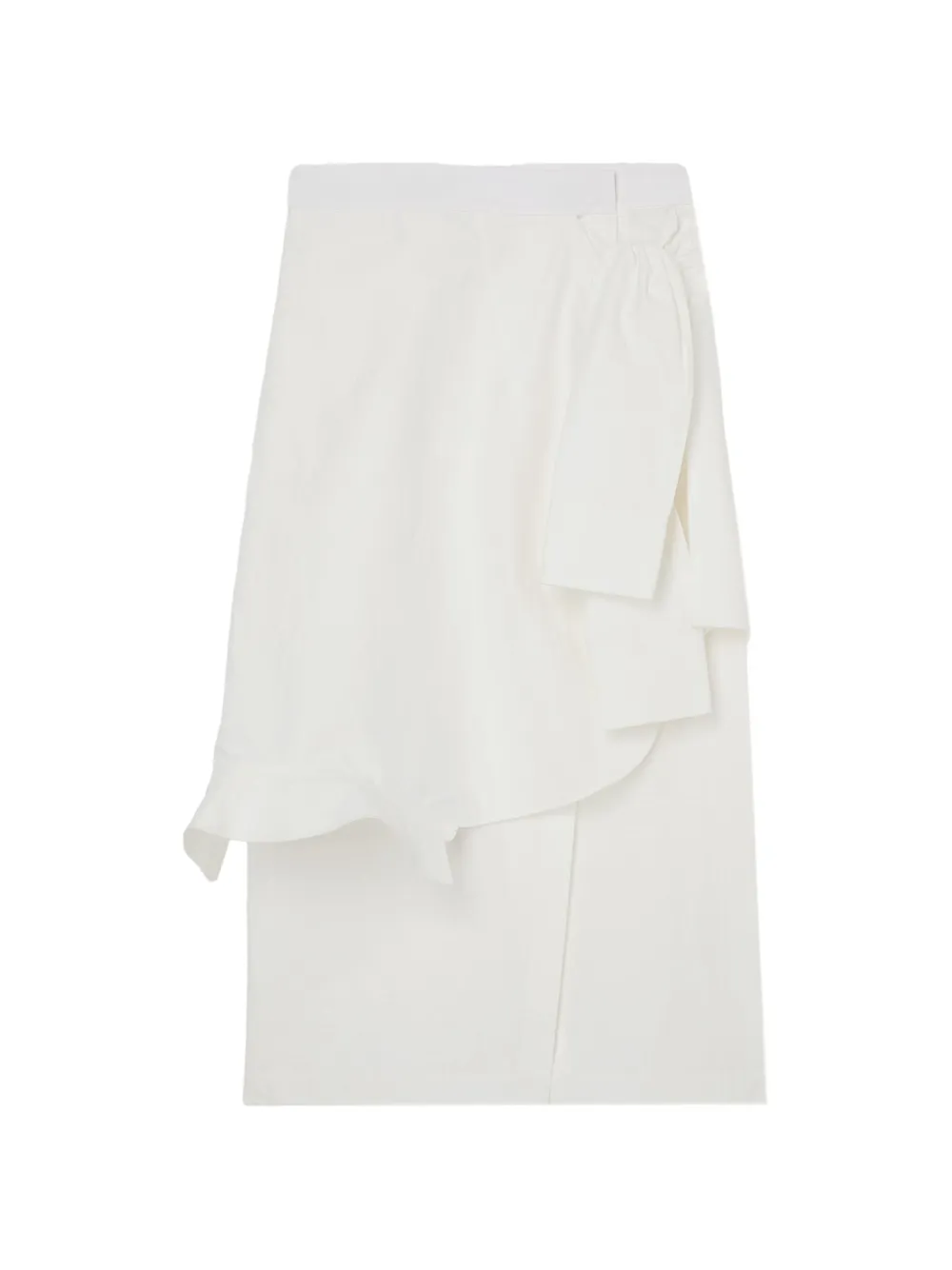 Róhe shirt-wrap detailed maxi skirt - Weiß