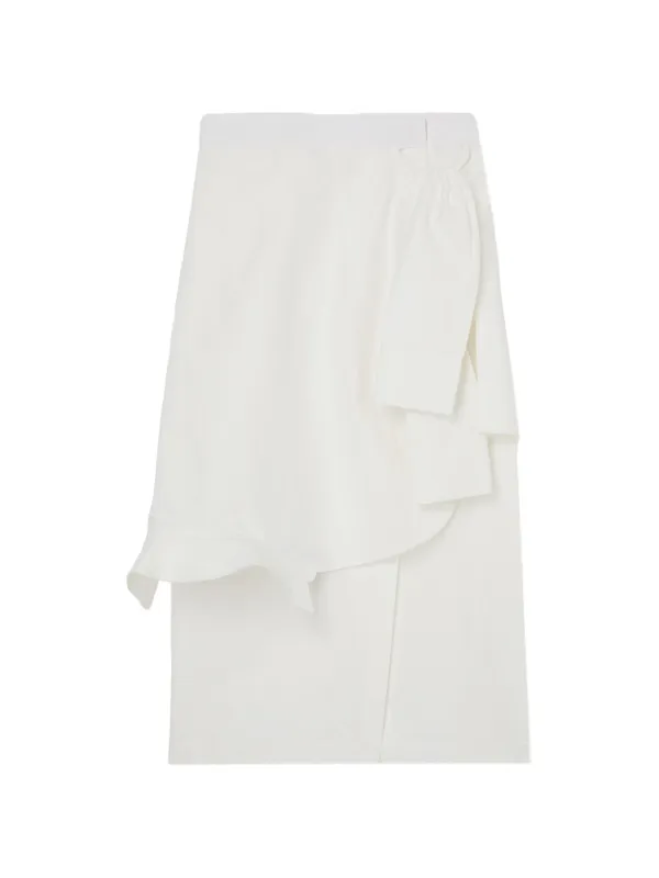 Róhe Shirt-wrap Detailed Maxi Skirt in White