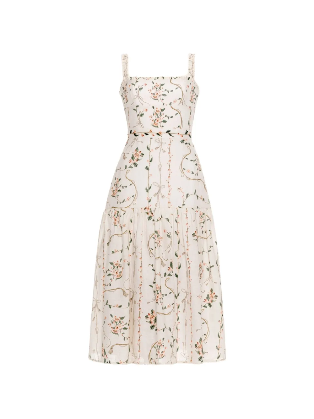 Agua By Agua Bendita Níspero Navegante midi dress - Neutrals