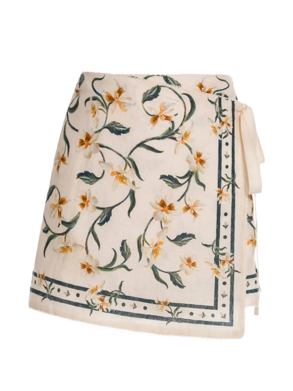 Agua By Agua Bendita Luna Promesa floral-print mini skirt