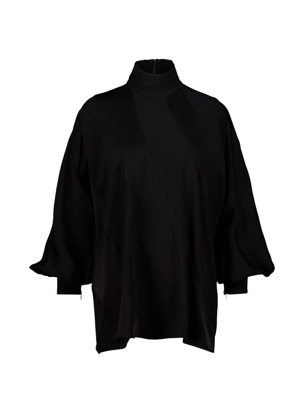 ZIMMERMANN bias-cut high-neck blouse - Nero