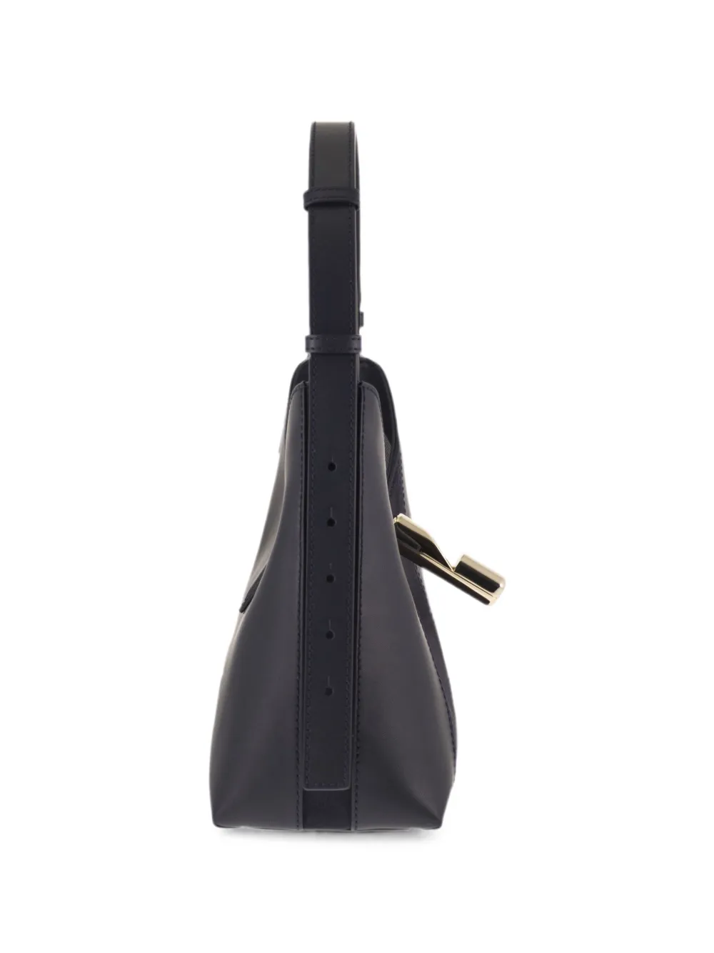 Furla Goccia leren schoudertas met vlakken Blauw