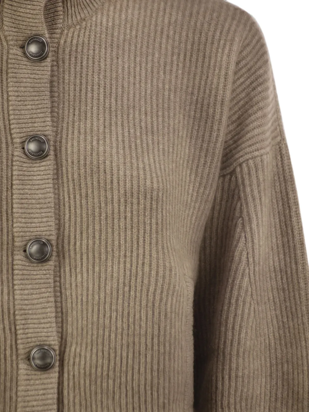 Brunello Cucinelli English ribgebreid kasjmier vest Bruin