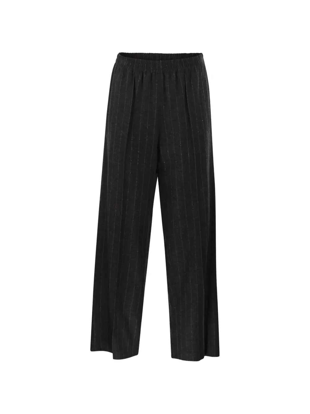 Brunello Cucinelli sequin-embellished pinstripe trousers - Schwarz