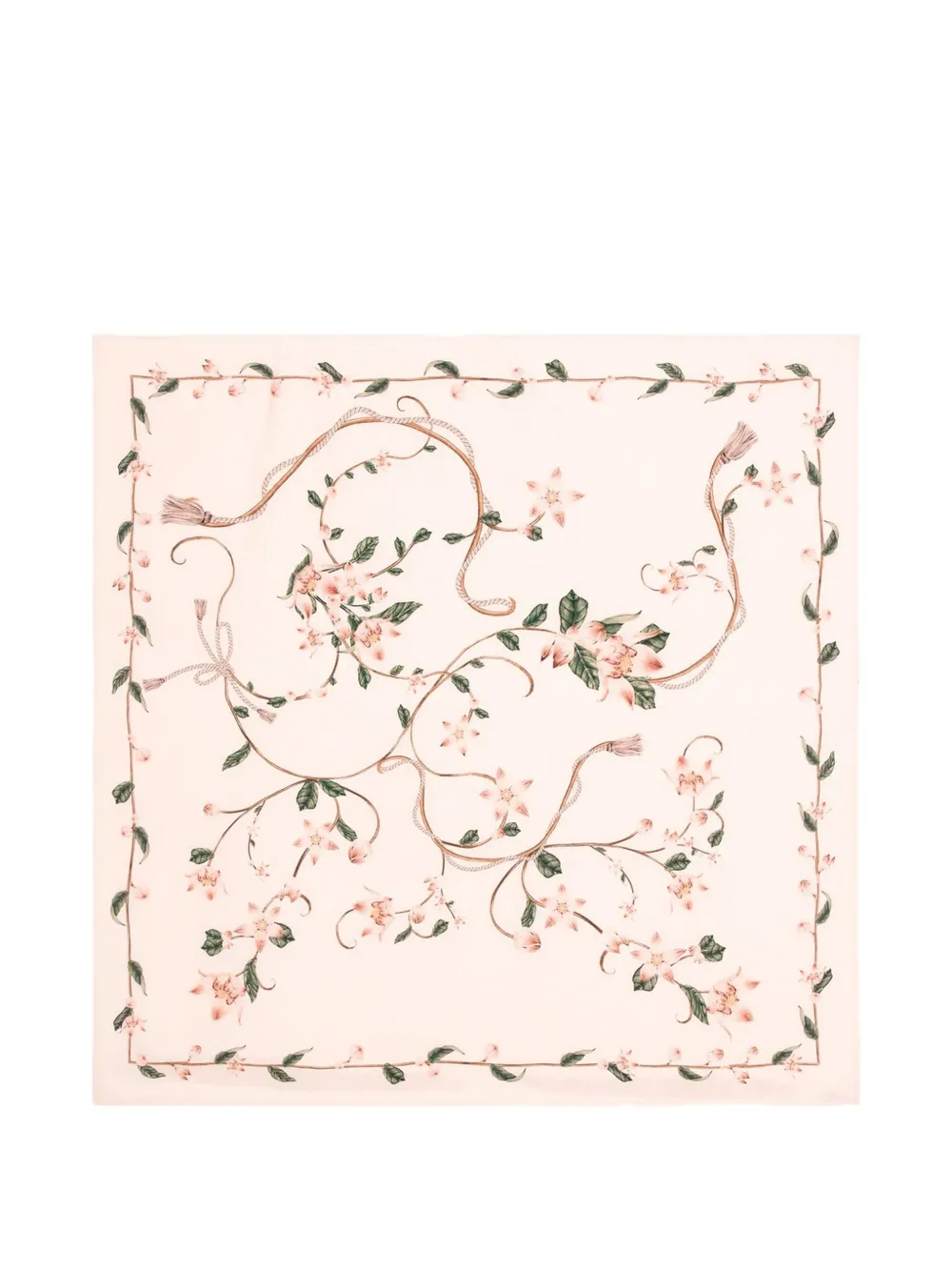 Agua By Agua Bendita Ceiba Navegante floral-print silk scarf - Toni neutri