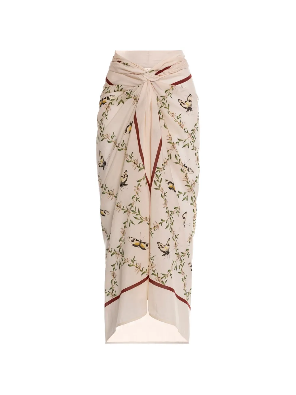 Agua By Agua Bendita Lavanda Azucar butterfly-print maxi pareo · One Size