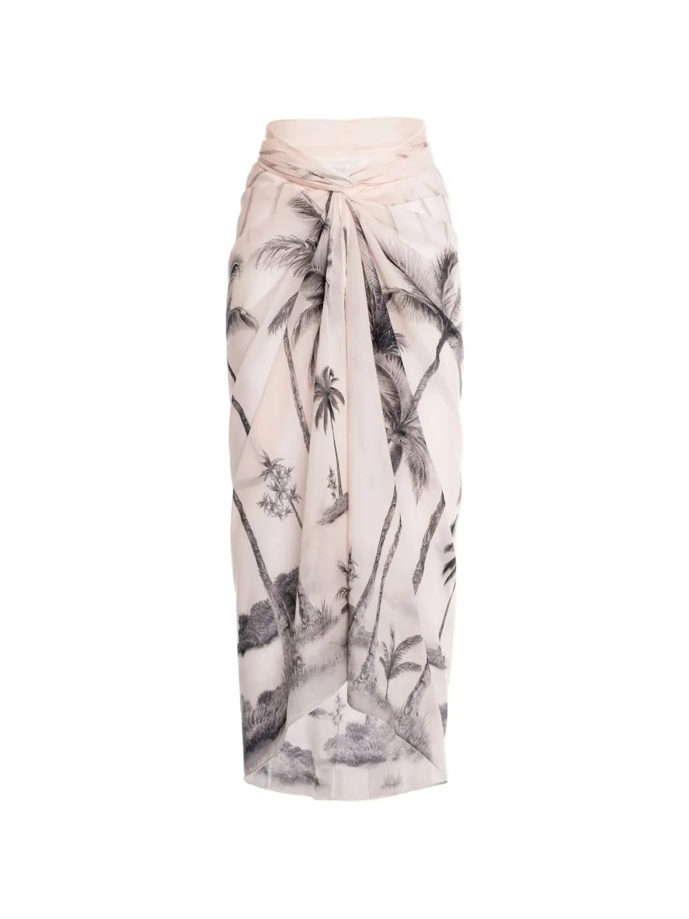 Agua By Agua Bendita Lavanda Arena midi pareo - Nude