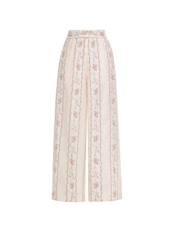 Agua by Agua Bendita Tota Navegante Trousers in Neutrals