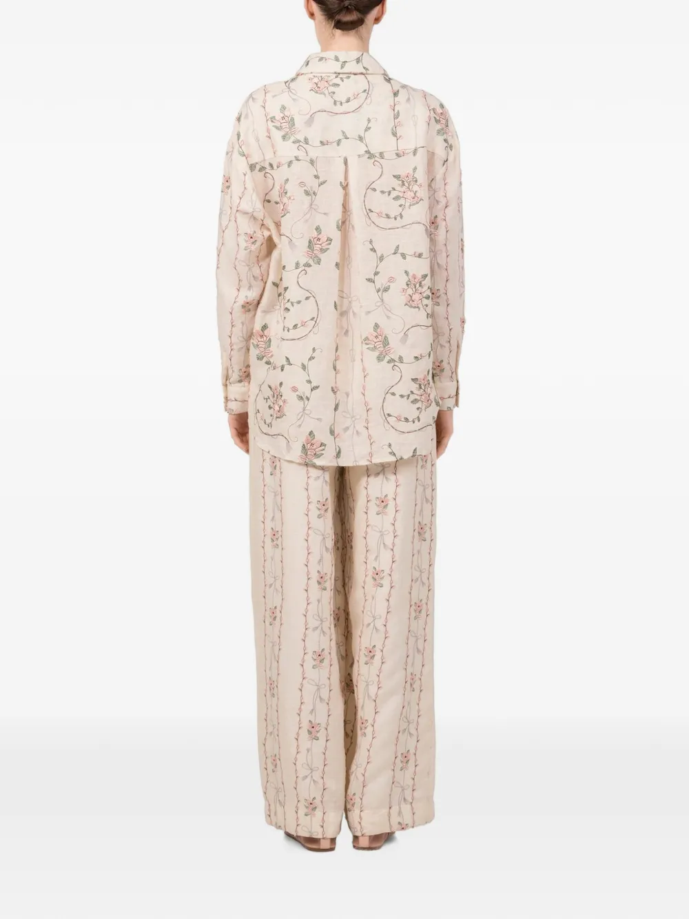 Agua By Agua Bendita Tota Navegante Trousers in Neutrals, view 4