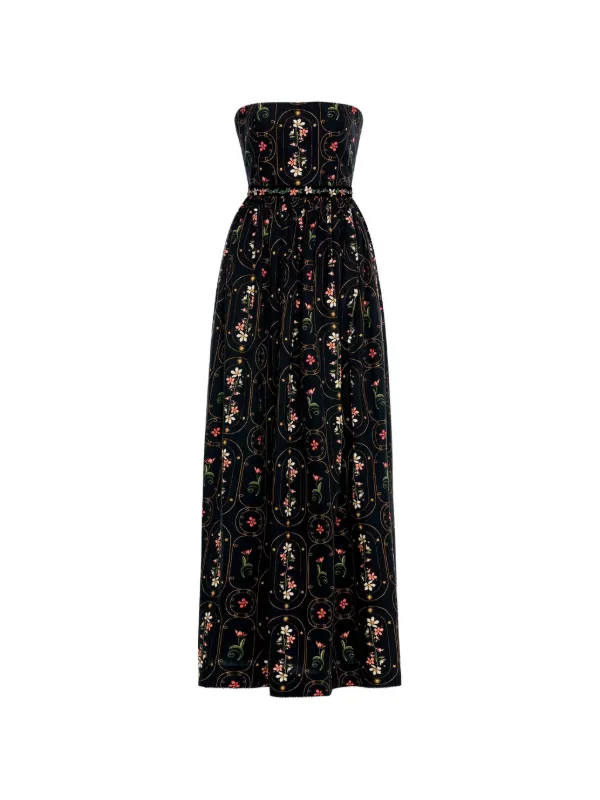 agua bendita black dress By Agua Lienzo Noche Maxi | Meeg dress