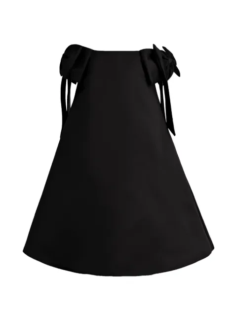 Tulleen Luneta bow-detail off-shoulder dress