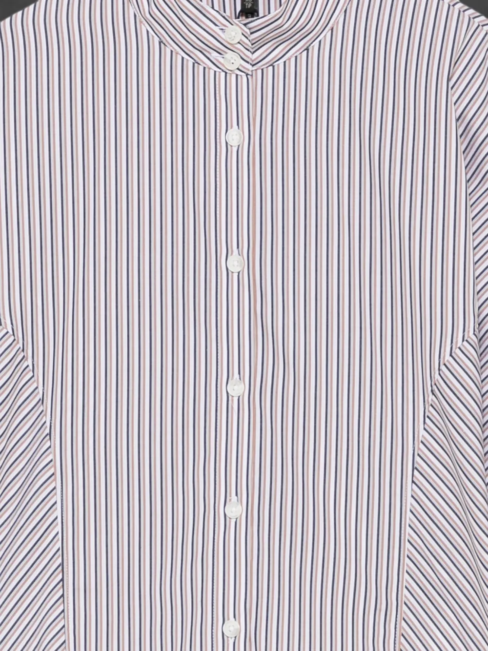 rag & bone Gestreept katoenen blouse Wit