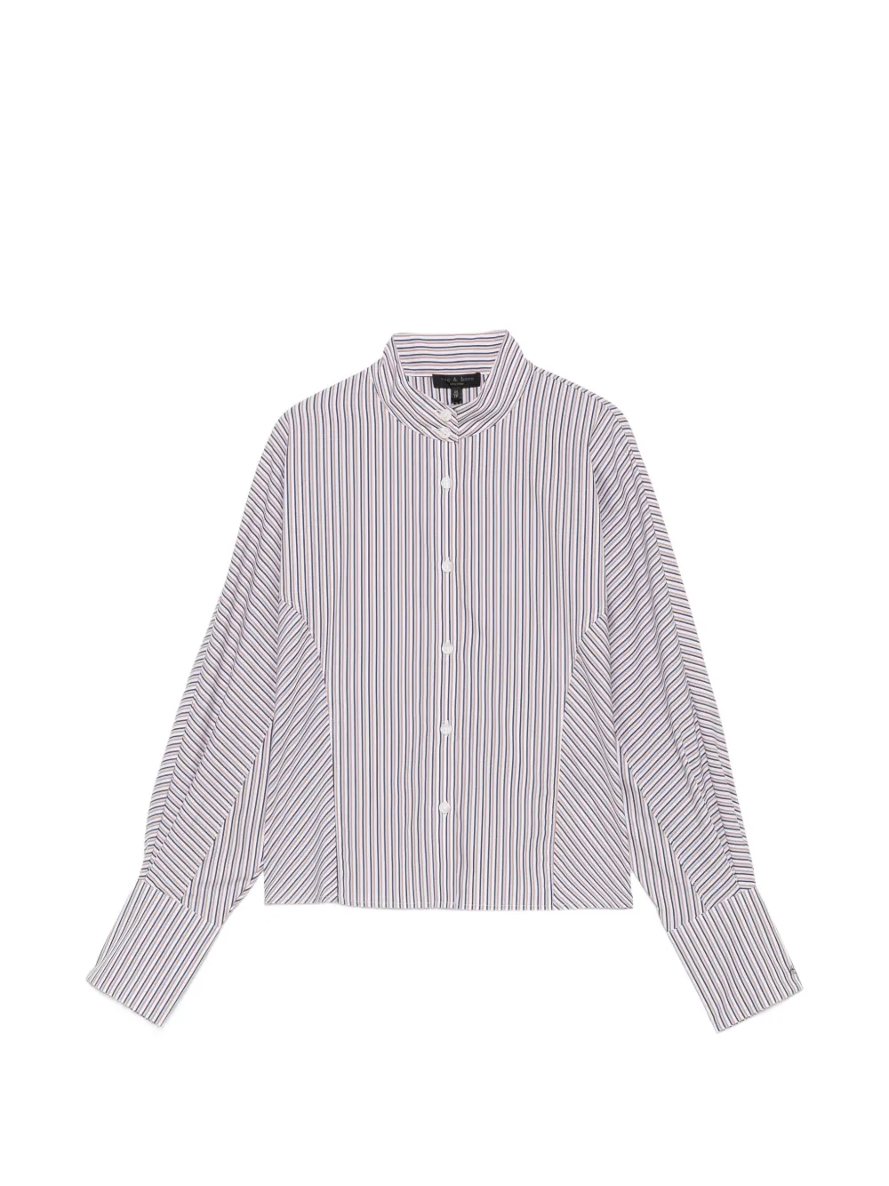 rag & bone 条纹棉衬衫 | 白色 | Image 1