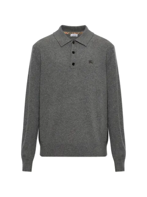 Burberry long-sleeve cashmere blend polo shirt